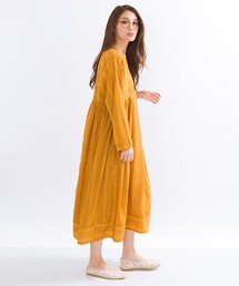 boyholic | 手書きストライプギャザー切り替えワンピース(ワンピース)