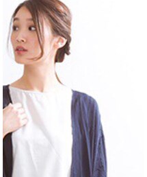 boyholic | ナチュラルボーダー刺繍ノースリーブ  (タンクトップ)