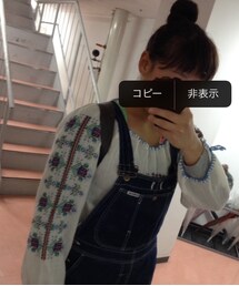 no brand | 刺繍チュニック(Tシャツ/カットソー)