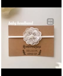 minne | ベビーヘッドバンド white lace(ヘアバンド)