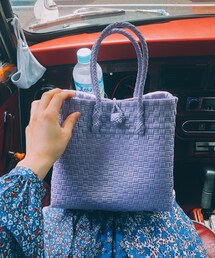 mekearisa | ラベンダーカラーのメケアリのgummy(かごバッグ)