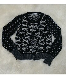 シーバイクロエ 猫柄ニットカーディガン(カーディガン/ボレロ)