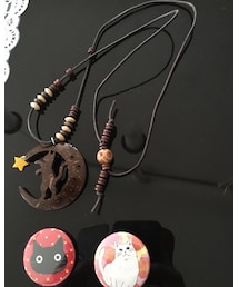 猫缶バッチ&ネックレス | アクセサリー