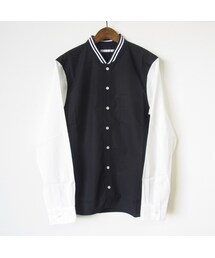 DISCOVERED | DISCOVERED ディスカバード STUDIUM SHIRTS ブラック×ホワイト(シャツ/ブラウス)