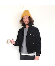 Natupa | Natupa ナチュパ N262-B01 CORDUROY BLOUSON ブラック(ブルゾン)