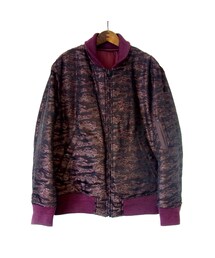 THREE BLIND MICE | THREE BLIND MICE ORIGINAL JACQUARD TIGER CAMO MA-1 バーガンディータイガー(ミリタリージャケット)