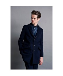 DISCOVERED | DISCOVERED ディスカバード DC-AW14-CO-01 LONG JACKET COAT ネイビー(テーラードジャケット)