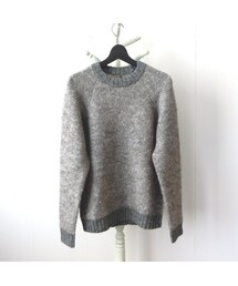 Editors エディターズ アルパカ混クルーニット ベージュ(ニット/セーター)