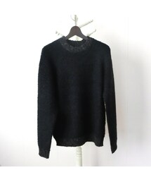 Editors エディターズ アルパカ混クルーニット チャコール(ニット/セーター)