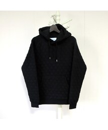 Editors エディターズ キルトジャガードスウェットプルパーカー ブラック(パーカー)