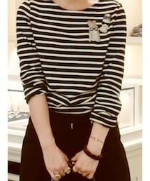 PETIT BATEAU | プチバトー　ボーダー(Tシャツ/カットソー)