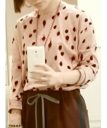 ERIKA CAVALLINI SEMI-COUTURE | ERIKA CAVALLINI  にじんだドットのトップス(Tシャツ/カットソー)