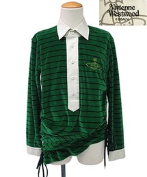 Vivienne Westwood | ベロアボーダーロングカットソー(Tシャツ/カットソー)