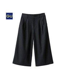 GU | （GU）リネンブレンドガウチョパンツ(パンツ)