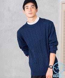 WEGO | WEGO/ケーブルクルーネックニット(ニット/セーター)