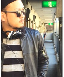 no brand | ライダースジャケット