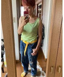 古着 | 肩出すとメンズ感💦(タンクトップ)