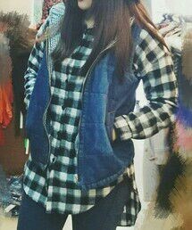 K（陶芸） | 黑白格襯衫(シャツ/ブラウス)