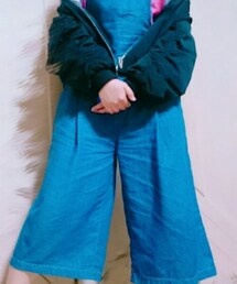 TANK | 牛仔吊帶寬褲(つなぎ/オールインワン)