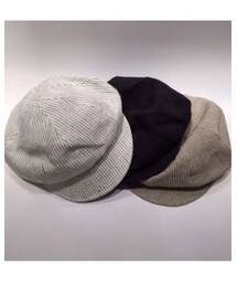 UNITED ARROWS | UNITED ARROWS Linen Stripe Casquette ¥8,300+TAX 定番型のキャスケット しっかりした生地感で高級感のある麻生地。ピンストライプでマニッシュで爽やかな印象に⚪︎(キャスケット)