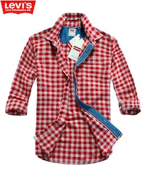 Levi's | LEVI'S 紅色格紋襯衫(シャツ/ブラウス)