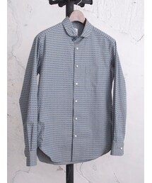 Jipijapa　蝶タイ風小紋柄シャツ(シャツ/ブラウス)