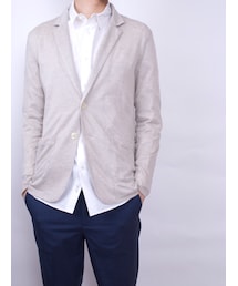 LiSS | リネンカットソージャケット(テーラードジャケット)