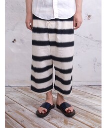 傳 tutaee | そまびと４（和染めボーダーイージーパンツ）(その他パンツ)