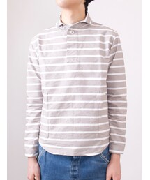 LOLO | ボーダープルオーバーシャツ(シャツ/ブラウス)