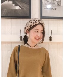 DRESKIP | ダルメシアン柄ベレー帽(ハンチング/ベレー帽)