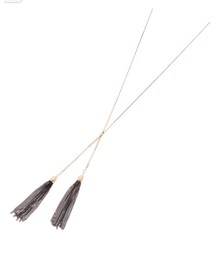 SHOO・LA・RUE | ダブルタッセルネックレス(ネックレス)