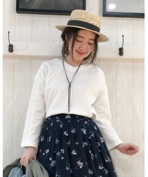 DRESKIP | ツイード織Vネックカットソーチョーカー付き(Tシャツ/カットソー)
