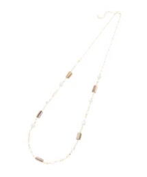 SHOO・LA・RUE | シェルミックスロングネックレス(ネックレス)