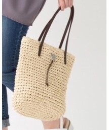 SHOO・LA・RUE | チャーム付きペーパートートバッグ(バッグ)