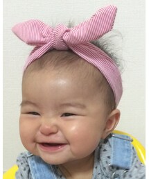 Handmade | 後ろにパパ❤️(ヘアバンド)