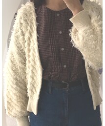 RETRO GIRL | もこもこのカーディガン。 これ持ってる人多い(カーディガン/ボレロ)