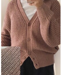 GU | この金ラメのとぅるとぅる感が可愛すぎて、でも伝わらない、そしてこのベージュピンク？が良きだわ、セールのとき買った(カーディガン/ボレロ)