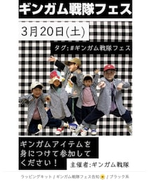 ギンガム戦隊フェス告知 | ラッピングキット