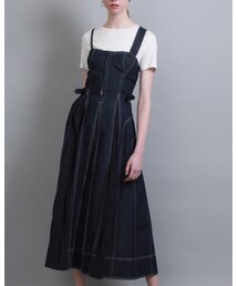 CASA FLINE | 【CASA FLINE(カーサフライン)】 フロントホックデニムロングワンピース 1191305085(ワンピース)