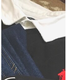 POLO RALPH LAUREN | ラガーシャツ／90s(トップス)