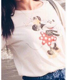 H&M | 做旧Micky短袖，活泼可爱休闲风～(Tシャツ/カットソー)