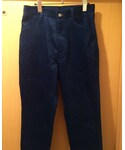 roundabout | Corduroy Slit pants : indigo blue(其他褲裝)