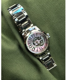 ORIENT | 数年前の誕生日に母に買ってもらったもの。ピンク色の文字盤は桜貝が何かで出来てたはず＊(アナログ腕時計)