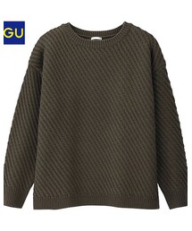 GU | バイアスステッチセーター(ニット/セーター)