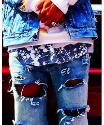 idiot | ロング丈 ドロップTシャツ(Tシャツ/カットソー)