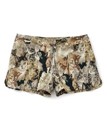 &sloe | ゴブラン織りのネコショートパンツ(その他パンツ)