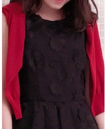 LAISSE PASSE | フラワーモチーフボタンカーディガン(カーディガン/ボレロ)