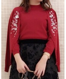 LAISSE PASSE | スパンコールVネックツイン(アンサンブル)