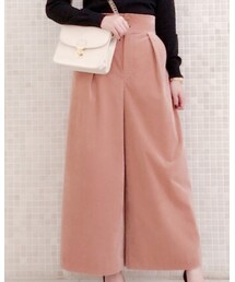 LAISSE PASSE | シャンブレーコールワイドパンツ(パンツ)