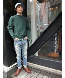 BENDAVIS WHITE LABEL | NAVAL別注 plain heavy sweat C/N(スウェット)